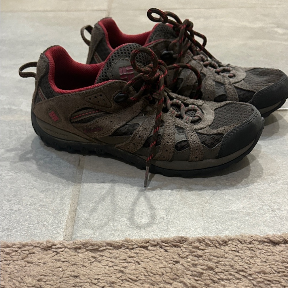 Columbia Women's Brown and Red Hiking Shoes